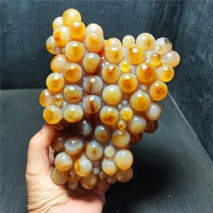 RARO 1620G Natural Hermoso Gobi ojos de ágata ágata/piedra curación WD1781 - Imagen 1 de 12