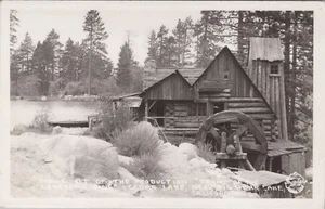 Big Bear, CA: RPPC Movie Set on Cedar Lake - Vtg California Real Photo Postcard - Picture 1 of 2