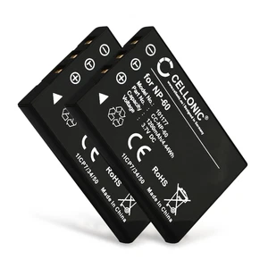 2x batterie pour Tevion DV-Z5 HD Traveler DV-5070 DV-550 HD DV-5000 HD 1200mAh