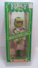 Vintage Muppets Kermit The Frog Dress Up Doll Fisher Price 1981