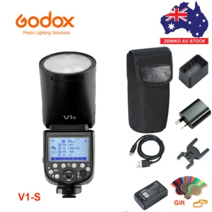 AU Godox V1-S TTL HSS 2600mAh Lithium Round Head Speedlite Flash for Sony A7 A7R - Picture 1 of 12