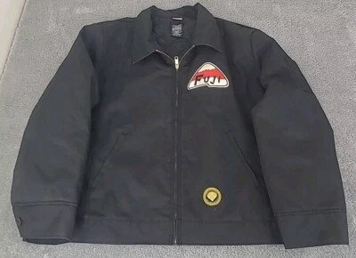 Ebbets Field Work Jacket Black Patches FUJI Logo Baseball Size 3xl XXXL - Image 1 of 4