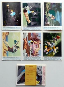 DISNEY ALICE IM WUNDERLAND SERIE I II KOMPLETT GESCHENK WUHRER 1950er - Bild 1 von 5