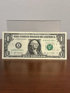 Billete Star 2021 de 1 dólar serie elegante (A) А00423782* - moneda - Imagen 1 de 8