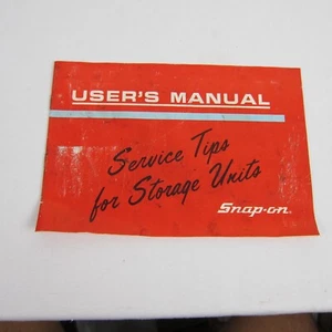 Manual de usuario Snap On para unidades de almacenamiento 1990 53141-1410 - Imagen 1 de 5