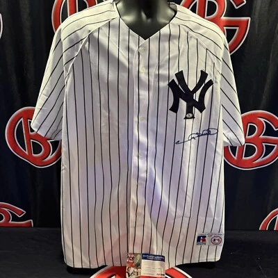 Gary Sheffield Autographed New York Yankees Russell Authentic Jersey Signed PSA - Image 1 of 4