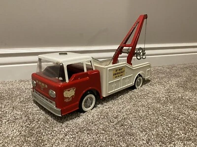1960’s Nylint Ford Hi-Way Pressed Steel Emergency Tow Truck Wrecker NICE - Image 1 of 4