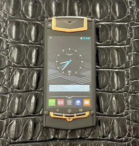 VERTU Android Ti Black PVD 18K Rose Gold Global 3G GSM Luxury Phone 64GB - Picture 1 of 2