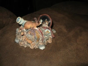 Lowell Davis Schmid Rat Mouse Garbage Dump Coca Cola Cambell Soup Figurine 1984 - Picture 1 of 2