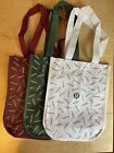 Lululemon Limited Edition Seasonal Small Reusable Shopping Bag Green, White, Red