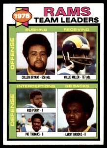 1979  Topps #282 Cullen Bryant Willie Miller Rod Perry Pat Thomas Larry Brooks