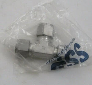 New SSP 1/2" Tube Duolok Union Tee - 316 SS - 1/2" Tube x 1/2" Tube x 1/2" Tube - Picture 1 of 4