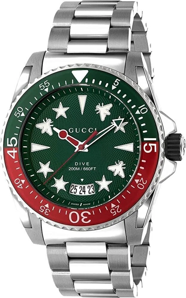 Gucci Dive Men's Green Watch - YA136222
