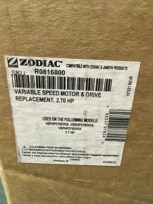 Zodiac Jandy DV2A Variable Speed Pump 2.7HP Motor with Drive Kit SHPF Models - Image 1 of 3