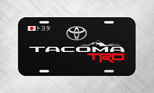 Simulated Carbon Fiber Tacoma Toyota TRD License Plate Auto Car Tag FREE SHIP 