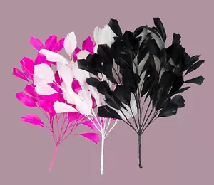 35cm feather branch Millinery Hats Fascinators Crafts different colors AU Seller - Foto 1 di 8