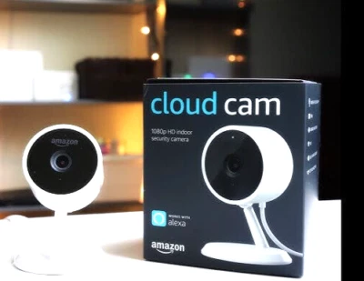 Amazon Cloud Cam Key Edition Indoor Security Camera - White - BRAND NEW - Image 1 of 3