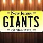 GIANTS New Jersey Aluminum Metal License Plate Tag NFL NFC Football New Champion