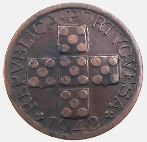 Moneda Mundial: Portugal 1942 - 10 Centavos - Circulada (SKU 100) - Imagen 1 de 4