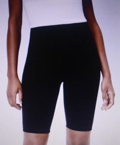 NWT LOFT Ann Taylor Charcoal Dark Gray Ponte High Rise Sculpt Bike Shorts Size M - Picture 1 of 8