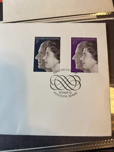 GB Stamps First Day Cover Royal Silver Wedding, royalty,1972 - Picture 1 of 11
