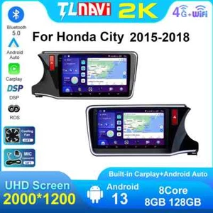 For Honda City 2015-18 Carplay GPS Navigator Car Radio Stereo Multimedia Player - Picture 1 of 40