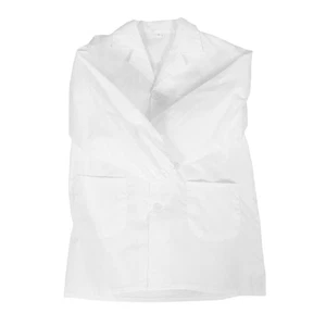  Abrigo de laboratorio para niños: disfraz de médico para niños con puños elásticos de manga larga - blanco - Imagen 1 de 12