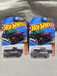 *In Hand* Hot Wheels 2025 E Case USA Card - '91 GMC Syclone Purple VHTF Lot Of 2 - Picture 1 of 12