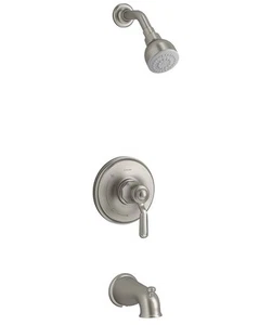Confezione Copri Vasca e Doccia Kohler Sterling Ludington 1,75 GPM Nichel Spazzolato - Foto 1 di 2