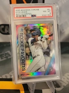 2020 BOWMAN CHROME #KL KYLE LEWIS "ROY FAVORITES" RC MARINERS - PSA 8 - Picture 1 of 1