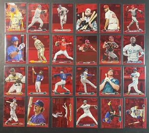 54 x 2024 Topps Stadium Club Lot - Red Foil & Pink Foil Parallel Lot - Picture 1 of 10
