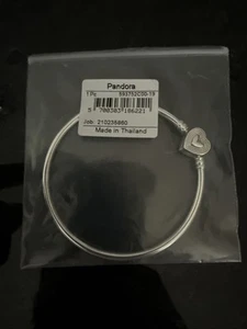 Pandora Radiating Heart Clasp Bangle, 19cm - Picture 1 of 6