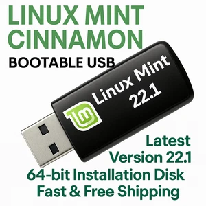 Linux Mint Latest 22.1 Cinnamon Version 64bit BOOTABLE/LIVE USB FREE SHIPPING - Picture 1 of 4