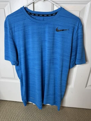 Nike Dri-Fit Running Workout Training Lifting T-Shirt Blue (Men’s Size Large) - Image 1 of 3