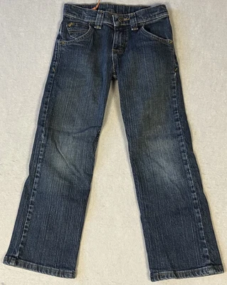 Pantalones de mezclilla Wrangler talla 8 bolsillos ajustables en la cintura 26 pulgadas X 21 in. Usado #2795 Foto 1 de 4