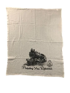 Union Railroad Tea Towel Fabric Train Graphic Louisville KY N.A.R.V.R.E. #1 - Picture 1 of 5