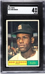 1961 Topps Baseball #415 Bob Gibson SGC 4 VG-EX St. Louis Cardinals HOF - Picture 1 of 2