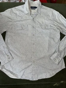 Polo Ralph Lauren Classic Western Pearl Snap Shirt Herren L Floral Langarm - Bild 1 von 6