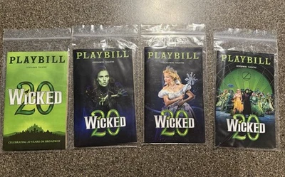 Wicked 20th Anniversary Playbill Complete Set October 2023 - Image 1 of 4