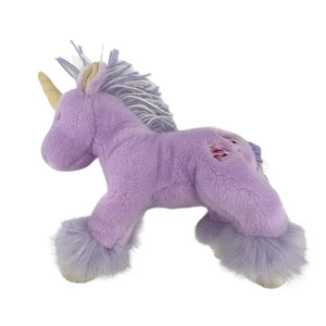 Peluche Russ Unicornio Púrpura 3 Corazones 12" de Largo Blanco - Imagen 1 de 7