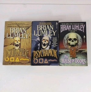 Brian Lumley Paperback Books Lot Of 3 Psychosphere Psychamok House Of Doors - Picture 1 of 13