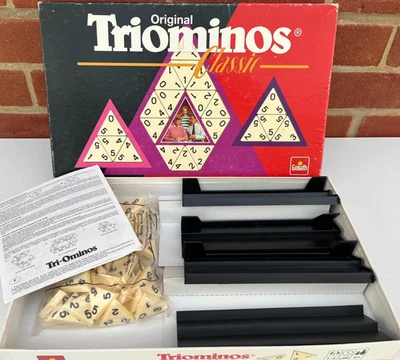 Vintage 1980s Original Triominos Classic Game by Goliath - Complete & VGC - Image 1 of 4