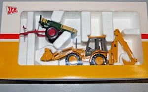 Joal JCB 4CX Sitemaster & JCB no.1 Trailer 1945-1995 Anniversary Set inc. Books - Picture 1 of 4