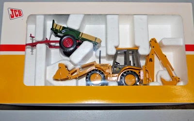 Joal JCB 4CX Sitemaster & JCB No.1 Trailer 1945-1995 Aniversario Set inc. Libros Foto 1 de 4
