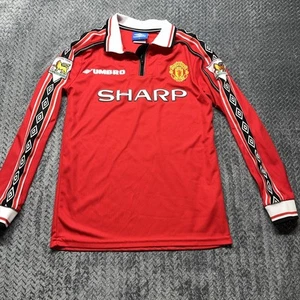 Vintage 90’s Look FIFA Manchester United David Beckham Umbro Fußball Trikot Größe SM - Bild 1 von 13