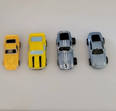 Vintage Micro Machines Lot Of 4 Sports Cars Mustangs Shelby Cobra Aston Martin  - Image 1 of 4
