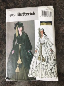 Abito GWTW Butterick Southern Lady verde drappeggio modello 6-10 non tagliato guerra civile - Foto 1 di 4