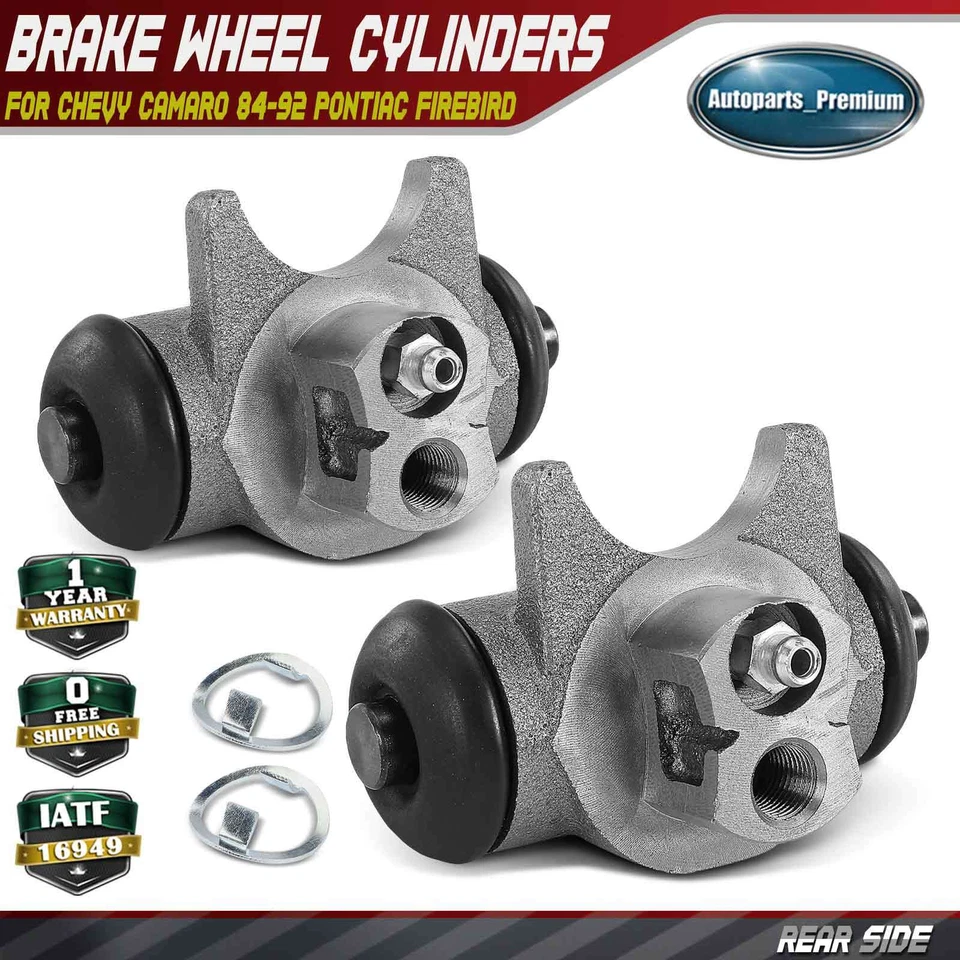 2x Cilindro de rueda de freno lateral trasero para Chevrolet Camaro 1984-1992 Pontiac Firebird Foto 1 de 4