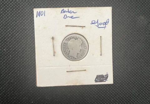 1901 Barber dime G Cover