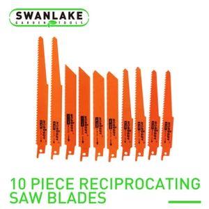 10PC Reciprocating Air Saw Blades 6" 8" Bi-Metal Wood Power Tool Accessories - Picture 1 of 9